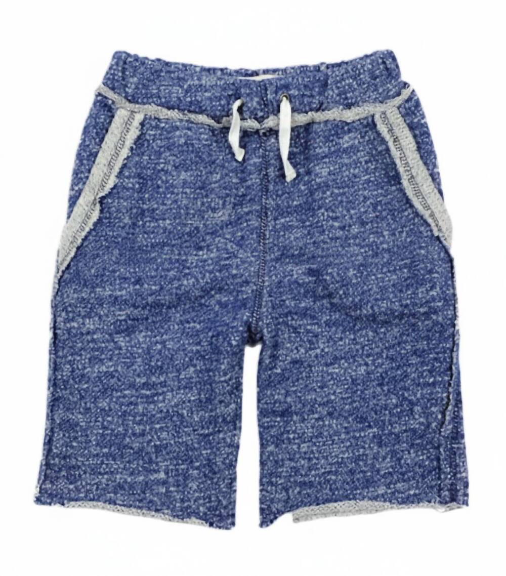 NEW APPAMAN kids brighton terry shorts in imperial blue